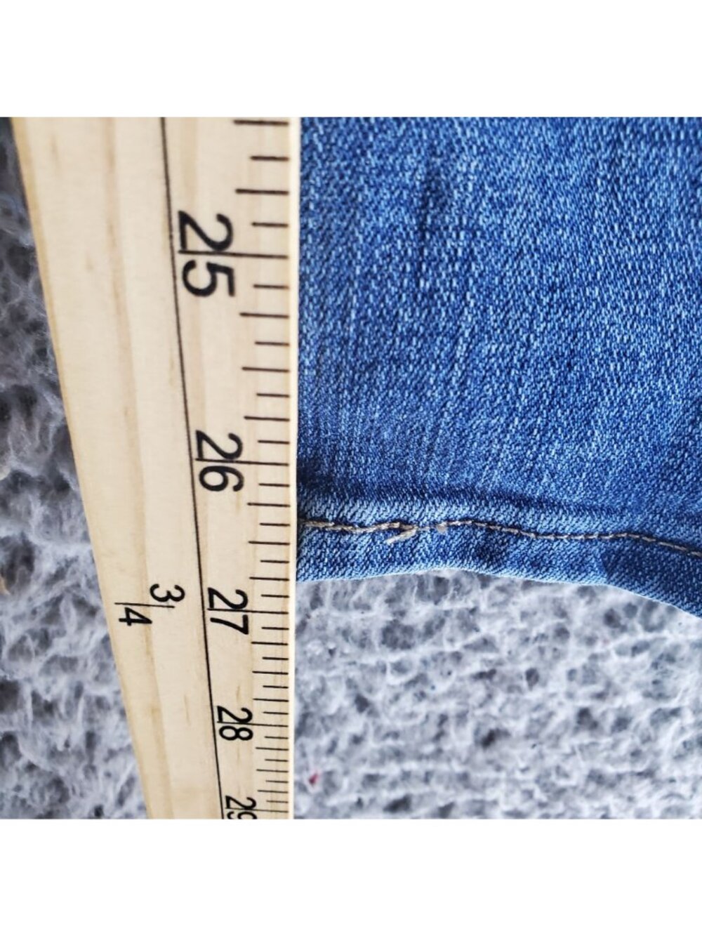 Levis Jeans Womens Size 16 Blue 505 Straight Stretch Denim Classic - Picture 8 of 13